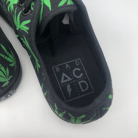 New UNIF x Bad Acid Leaf Sneakers - Size 7.5 - Picture 4 of 6